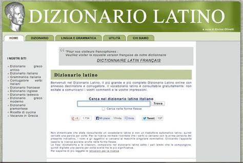 dizionario latino online olivetti